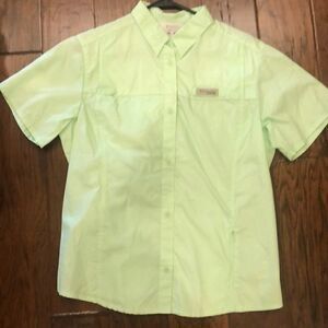 Columbia button down green 